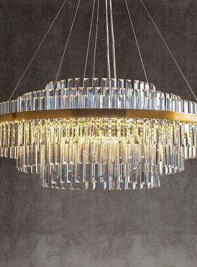 轻奢水客厅灯ASS后现代简吊约高档大气奢华别墅晶餐厅卧室样间板