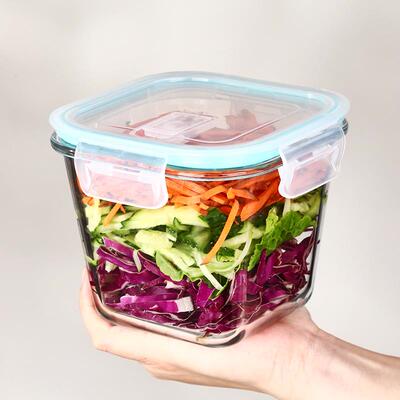 2025新款玻璃保鲜饭盒微波炉加热专用上班族带盖子汤碗耐高温泡菜