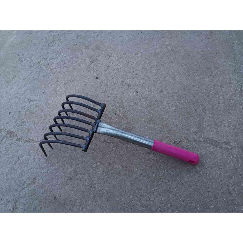 赶海耙子手工传统钢耙挖蛤铁耙子手工七尺钉耙海边蛤耙子
