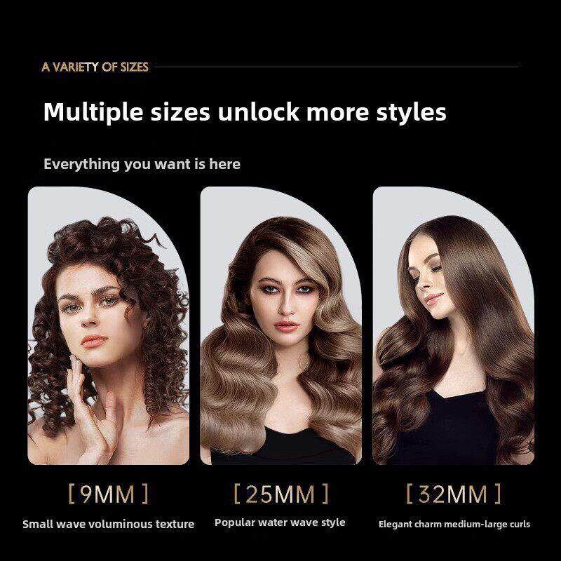 双用途大卷发，不伤害头发陶瓷电卷发器韩国和国内扣刘海人工制品