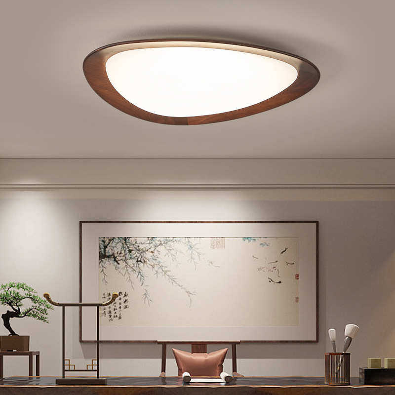 护眼新中式卧室吸顶灯日式中古风木艺主卧灯设计师灯具书房吸顶灯,家装灯饰光源,智能吸顶灯,淘宝优惠券,粉丝福利购,淘宝优惠卷