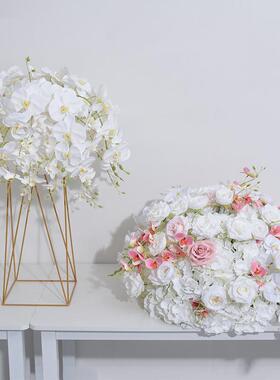 6桌0cm款仿真手感蝴蝶兰73花球新婚礼餐摆放花艺花展厅橱窗装饰球