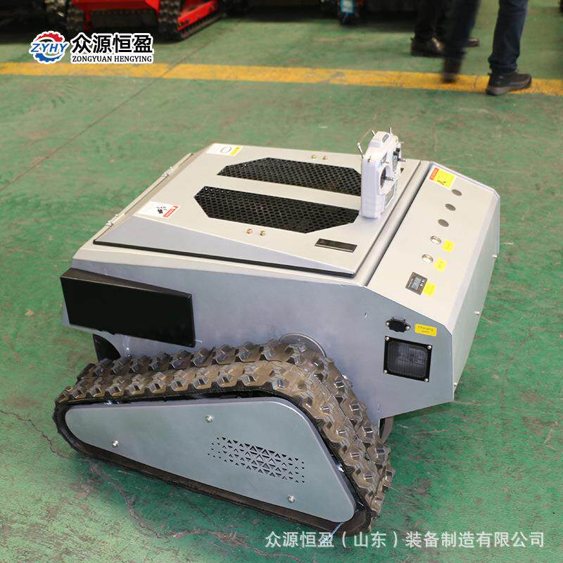 智能远程电动除草机 无人园区草坪修剪机器人 锂电割草机工厂