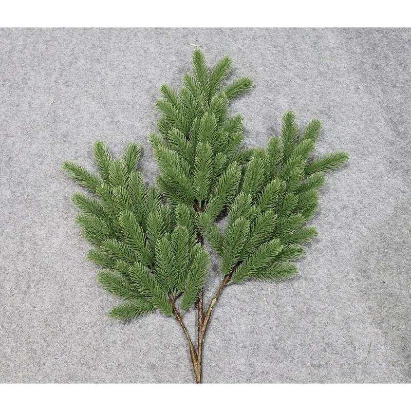 仿真植物柳杉绿植假杉树叶园林软装松枝假树枝装饰圣诞冷杉树叶