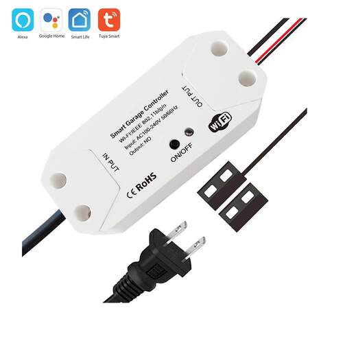 Tuya WiFi车库门控制器开关翻板门涂鸦智能语音控制电机APP控制器