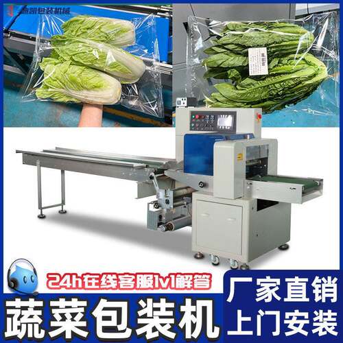 蔬菜叶菜自动包装机青菜胡萝卜黄瓜装袋机茄子辣椒大葱枕式包装机