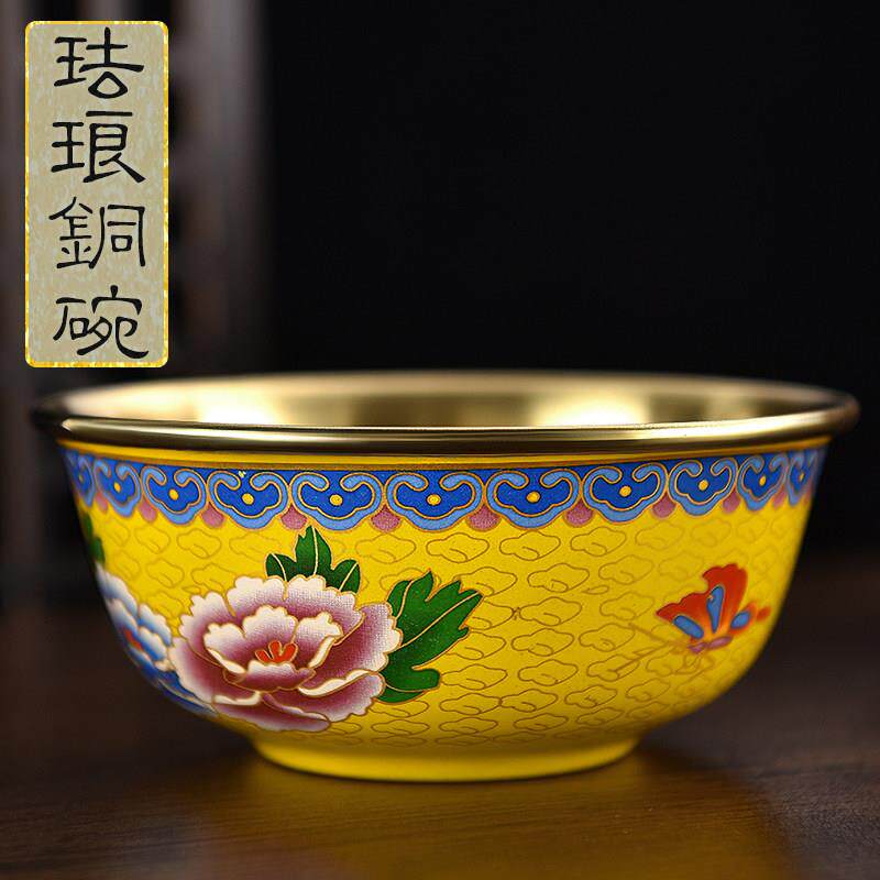 铜碗饭碗铜碗铜餐具碗家用食品级纯铜中式大号小纯紫铜纯黄铜碗