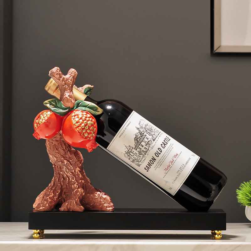 2023新款新中式客厅酒柜电视柜装饰品摆件红酒架轻奢高档高端大气