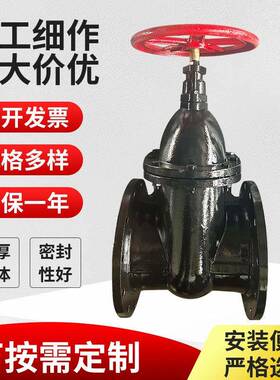 HT200铸铁Z45W-10暗杆闸阀DN250DN300硬密封闸阀法兰暗杆闸阀