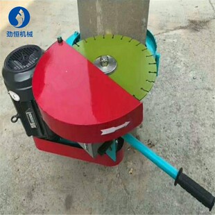 建筑工地用抱箍式切桩机圆形桩头切割机切割快速的混凝土切桩机