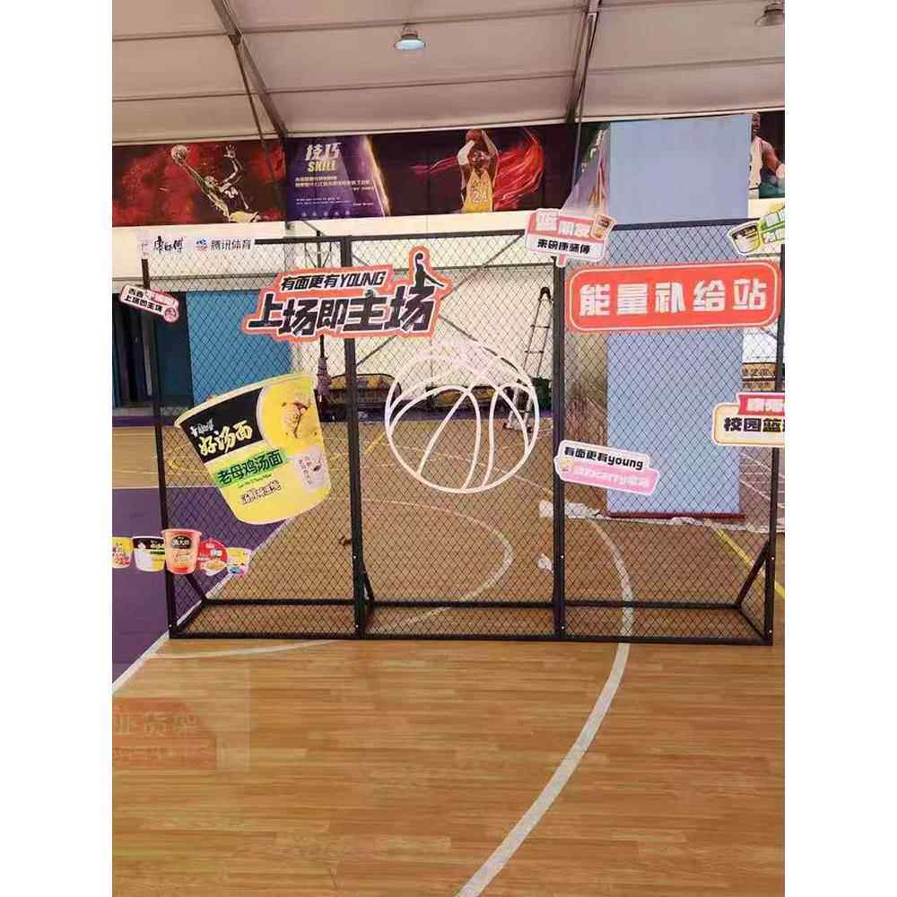 网格展示架菱形铁丝网片画展幼儿园作品饰品展示架屏风隔断网架网