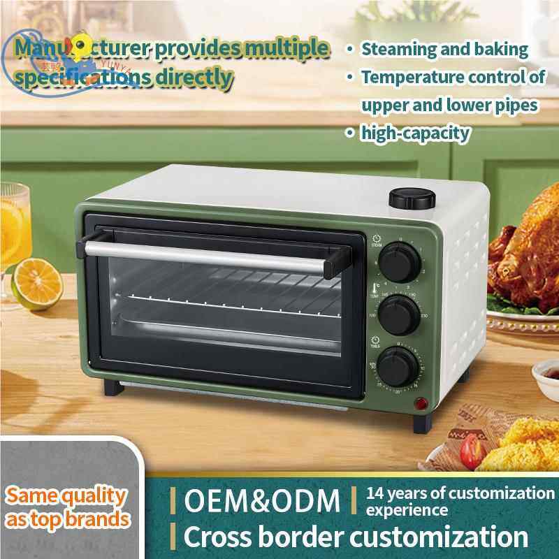 12L蒸烤箱小型蒸烤一体机烘焙面包微蒸迷你蒸汽电烤箱外贸出口