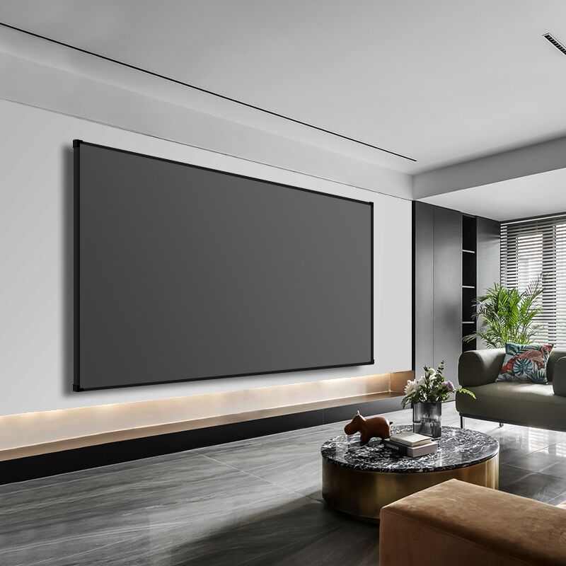 投影幕布一体画框幕布家用100寸120寸高清抗光幕布壁挂投影仪幕布