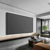 投影幕布一体画框幕布家用100寸120寸高清抗光幕布壁挂投影仪幕布