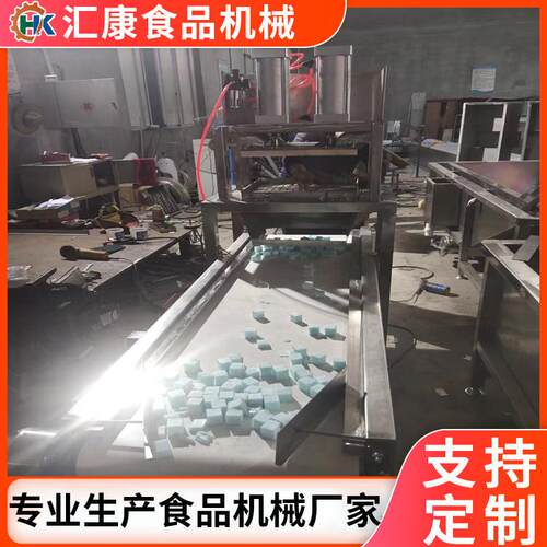 汇康研发气动豆腐切块机双缸豆腐切片机奶酪切割设备价格优惠