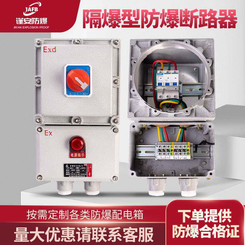 现货防爆断路器10A16A20A32a40A63A100A漏电380V2p3P4P开关箱220V
