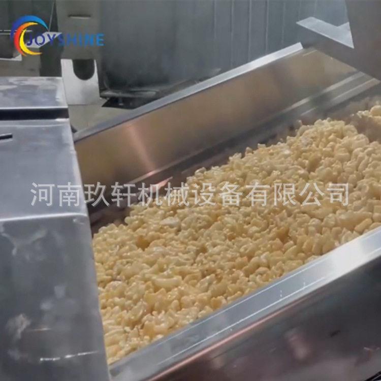 全自动炸猪皮油炸线 大型连续式猪皮油炸机设备