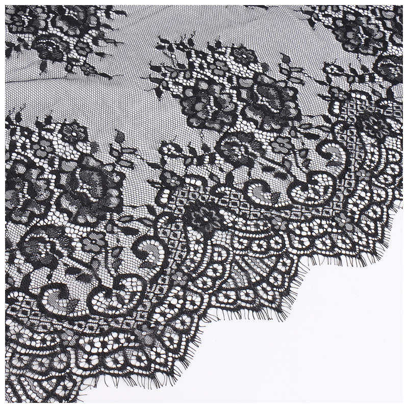 锦纶蕾丝面料HT5064同花型带睫毛蕾丝布料镂空股线蕾丝布料服装,居家布艺,花边/蕾丝,淘宝优惠券,粉丝福利购,淘宝优惠卷