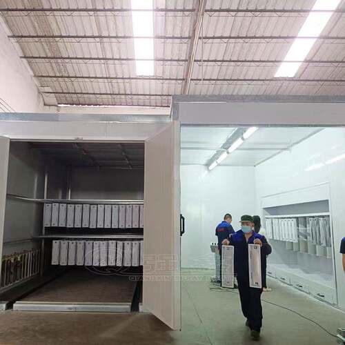 电加热高温烤漆房静电喷9粉喷塑设备喷砂工涂业漆喷广告字体油喷
