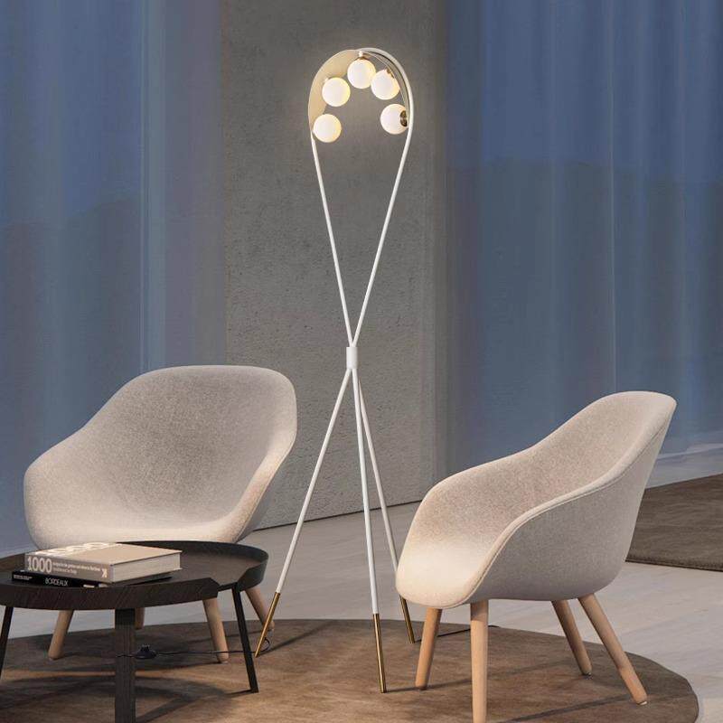 有躺家居简约客厅落地灯卧室创意装饰灯具设计师意式法式奶油氛围