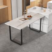 铁艺圆形岩板桌架桌腿支203架书桌吧台搭边脚台餐脚支撑可底弧座