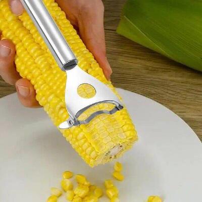 Corn Peeler Stainless Steel Splitter Tool Kitchen Gadget
