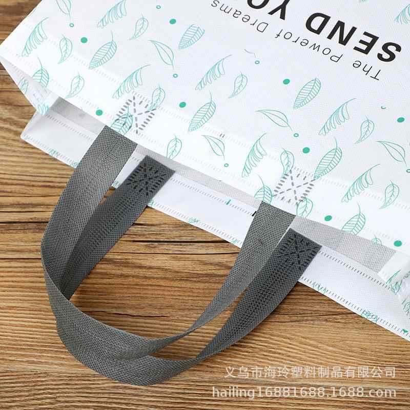 新款直销现货加厚覆膜防水无纺布购物袋 服装鞋盒礼品手提袋印刷L