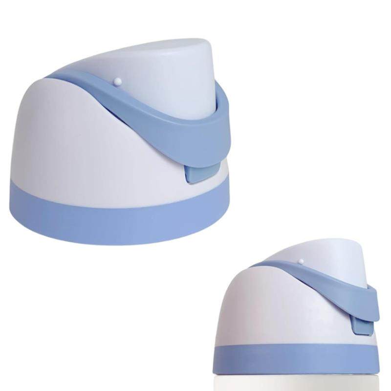 双饮盖新款运动水壶盖吸管杯盖配件时尚直饮杯盖防漏密封弹跳盖子