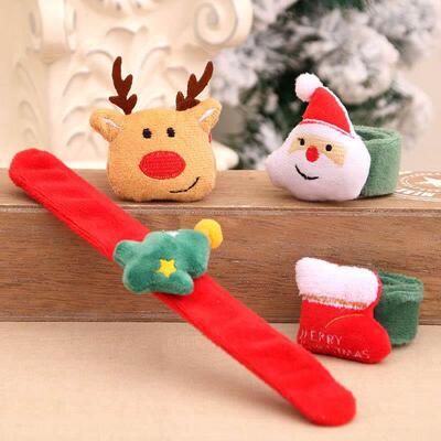 Christmas Snap Bracelet Toy, Slap Wristband Gift for Kids