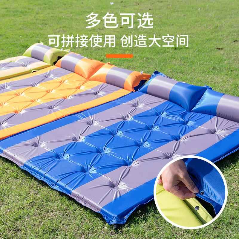 新款直销户外露营垫子帐篷睡垫自动充气午睡气垫双人便携水瓶防潮
