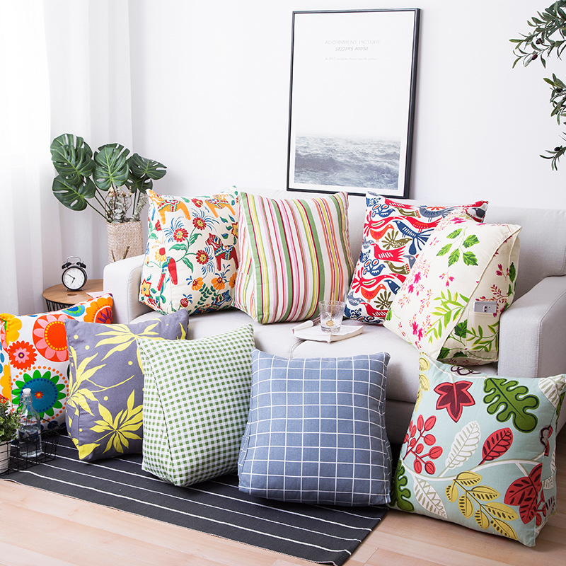 现货批发侧睡全棉帆布抱枕抱枕被