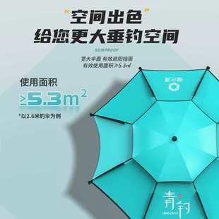 大号户外钓鱼伞2.6多向防雨大钓伞2022新款 加厚防雨垂钓遮阳伞