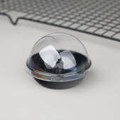 烘焙蛋黄酥雪媚娘透明圆形天地盖单个装 盒 盒一次性西点包装