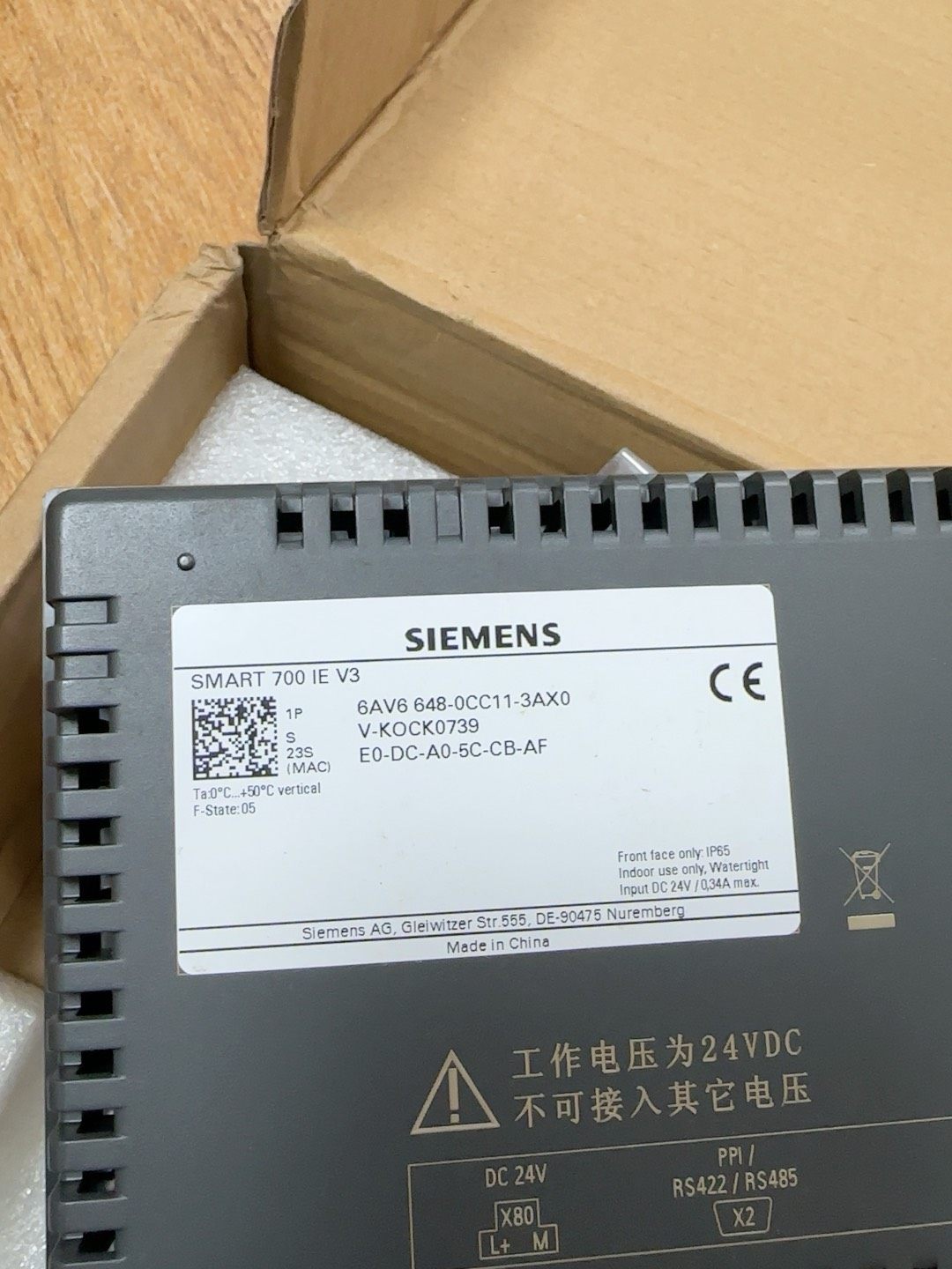 西门子6AV6 648-0CC11-3AX0  全新仅开封