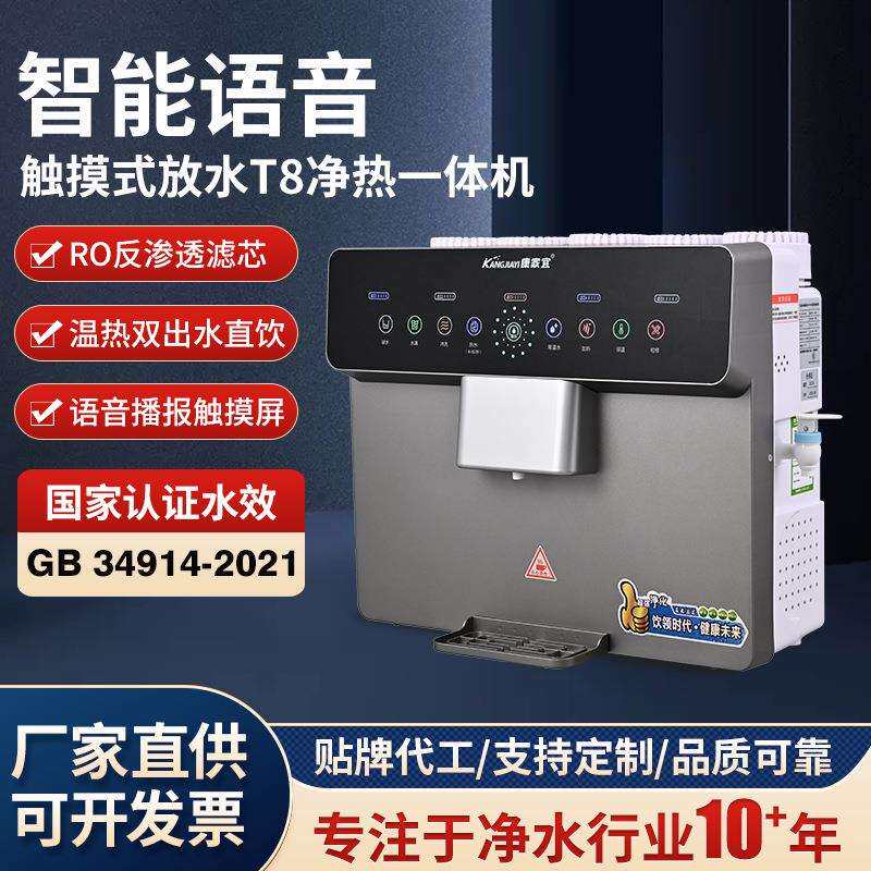 家用智能语音净水加热一体直饮机厨房办公室触摸温热双出水饮水机