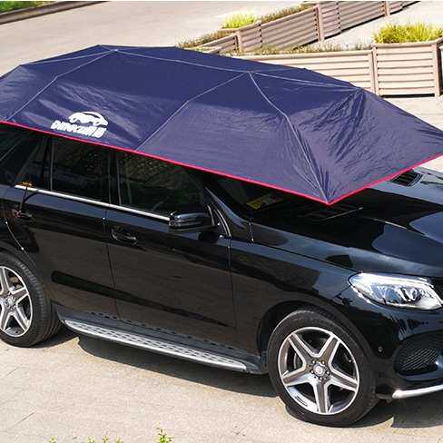 鼎酷汽车篷遮阳防晒隔热全自动遥控折叠移动伸缩车库棚家用停车篷