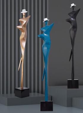 人物雕塑摆件别墅样板间服装店客厅玄关现代简约抽象艺术装饰品