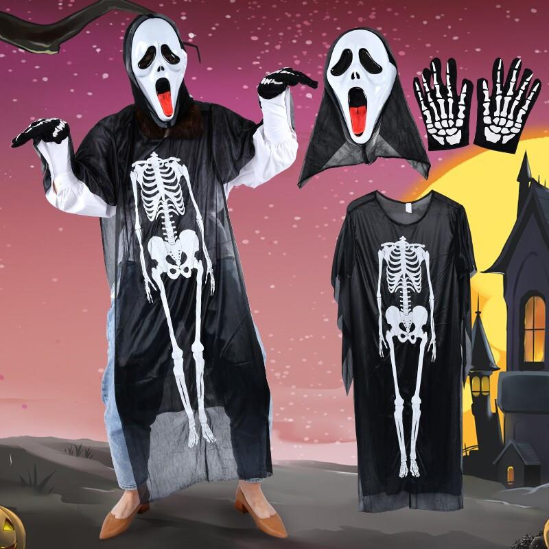 万圣节服饰服装扮吸血鬼成人套装帽披风酒吧派对cosplay男女演出