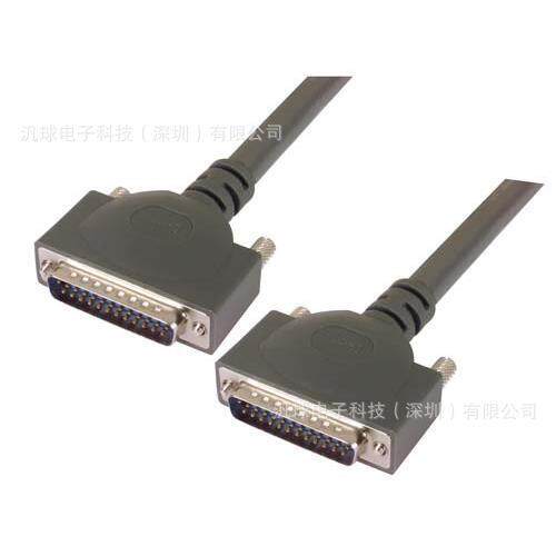 L-COM CPMS25MM-25 大功率D-sub线缆连接器 DB25公头/公头 现货