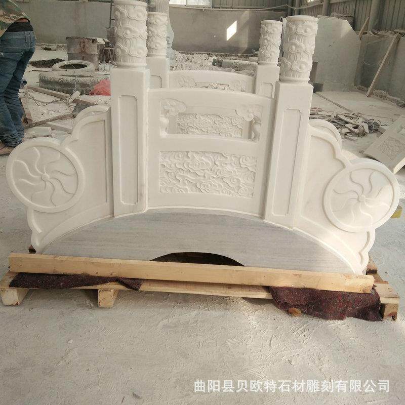 石桥汉白玉公园小区景区石雕小桥 装饰栏拱桥小桥流水景观小桥