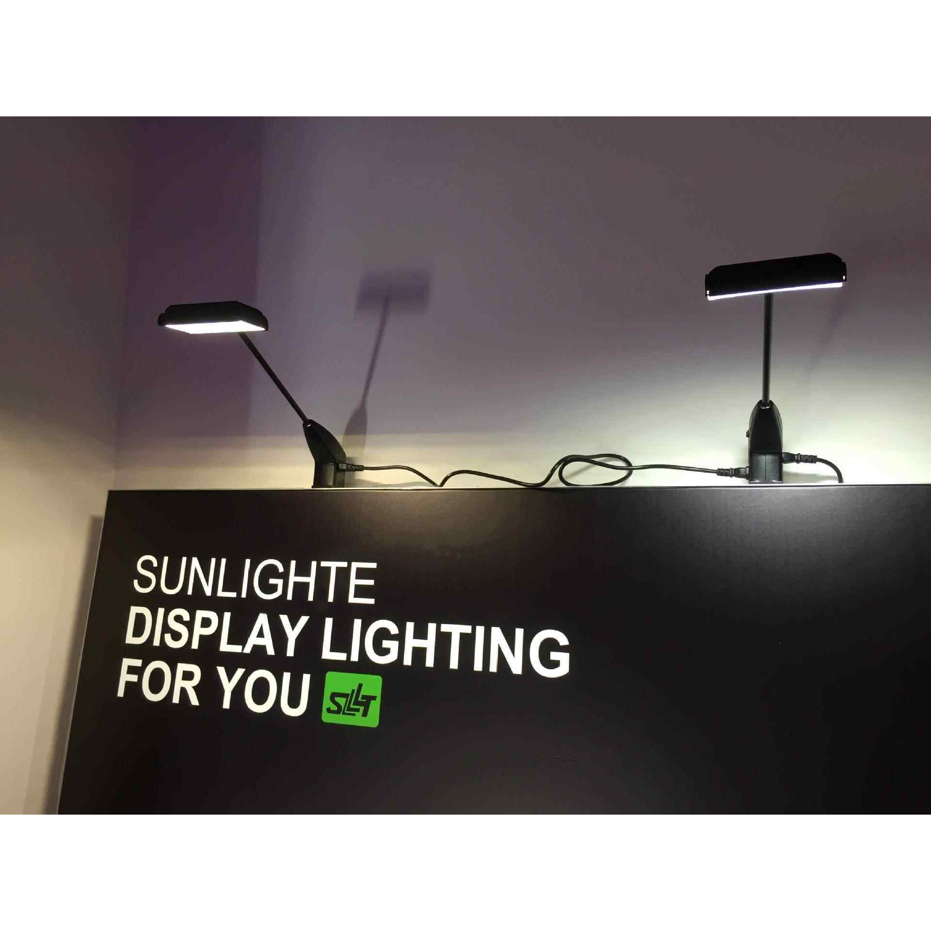 出口110V展览射灯 拉网展架LED长杆灯具 夹子灯 特装标摊展示专用