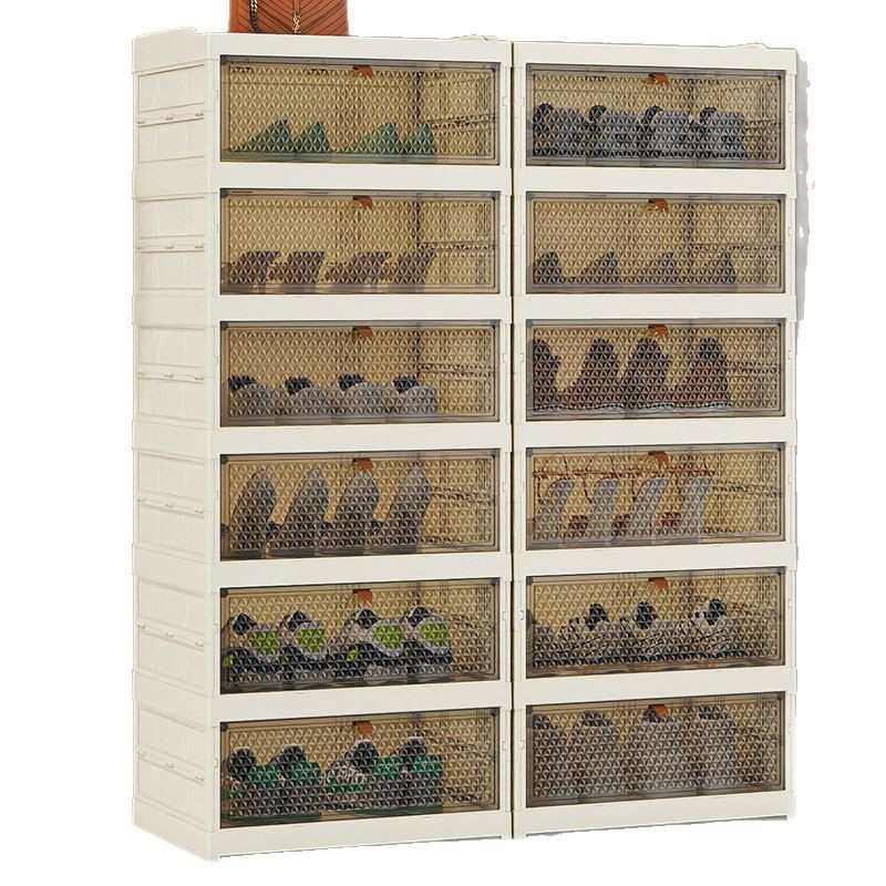 家用鞋柜免安装折叠鞋架卧室放门口多层鞋子收纳架靠墙装鞋子鞋架,收纳整理,鞋子收纳架,淘宝优惠券,粉丝福利购,淘宝优惠卷