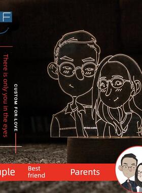 高档DI定女制生日创意有意义的婚礼礼物情礼物Y朋友和男朋侣友台