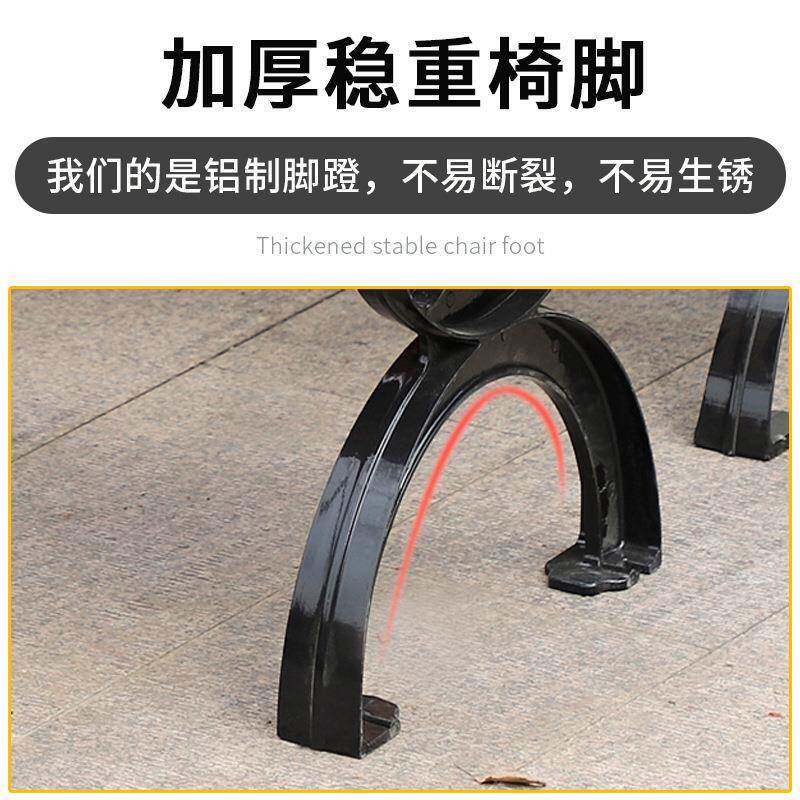 新款公园椅户外休闲公共长椅铸铝广场靠背等候椅室外庭院排椅