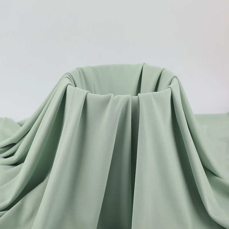 双面双磨布230g莱卡瑜伽服面料涤纶高弹磨毛运动健身印花速干布料