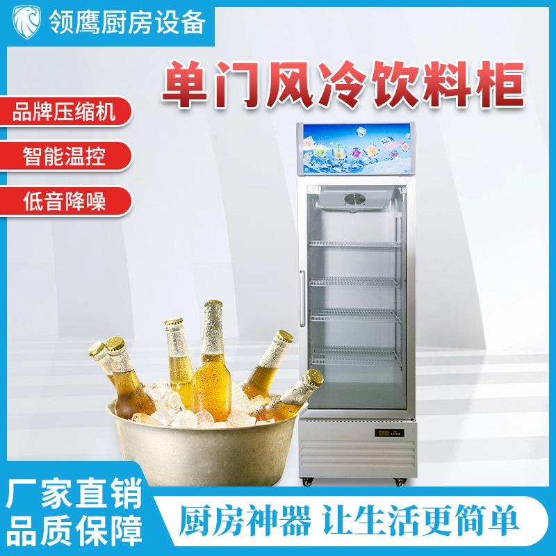 商用玻璃门冰箱带锁单门保鲜冷藏