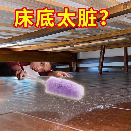 【日本除尘黑科技】静电除尘掸鸡毛掸子除尘扫灰缝隙床底清理G