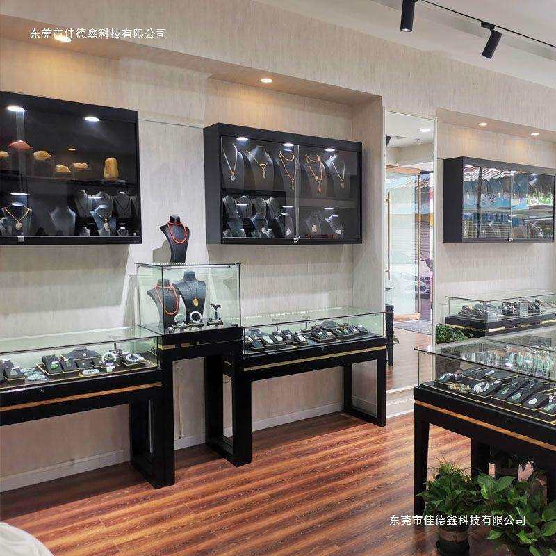 珠宝展示柜复古实木饰品古玩玉器博物馆展厅展馆纪念品柜台产品柜