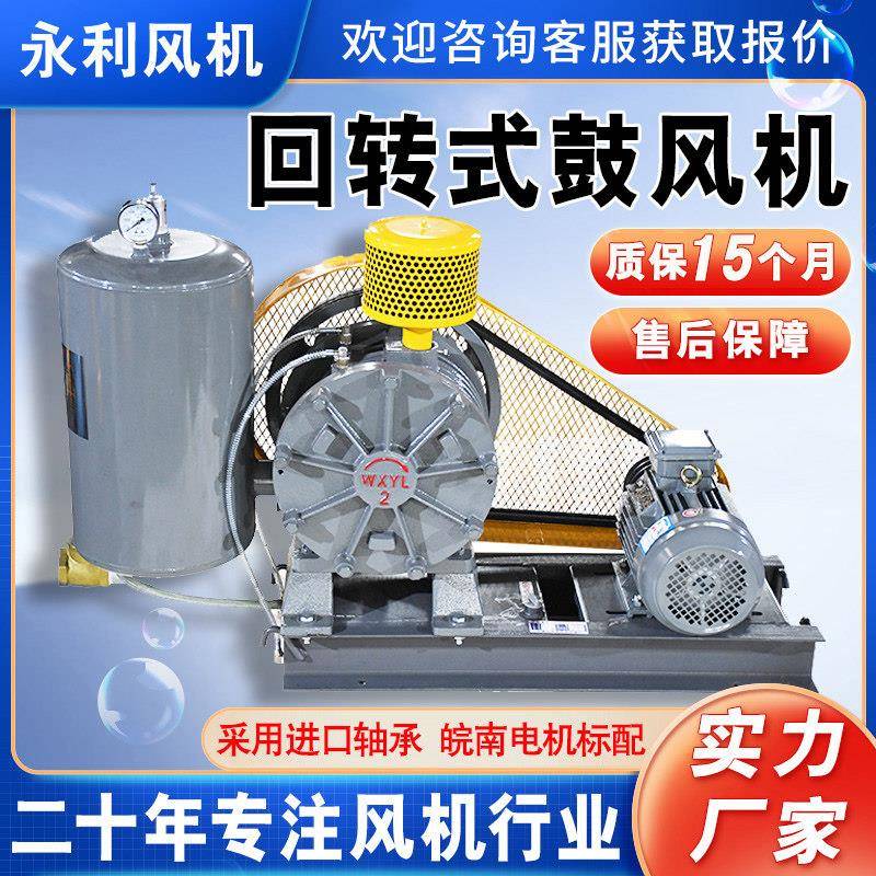 永利回转式鼓风机HC回转鼓风机污水处理低噪音风机曝气增氧机