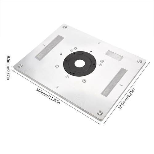 300mm x 235mm x 9.5mm 木工电木铣修边功能底板router table